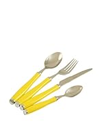 Galileo Cubertería 24 Piezas Rumba Amarillo