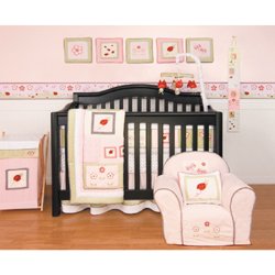 Lady Bug 6-Piece Baby Crib Bedding Set