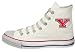 Converse Chuck Taylor All Star Hi Top Optical White Youngstown State University Logo Red Canvas