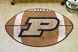 NCAA PURDUE BOILERMAKERS FOOTBALL SHAPED DOOR MAT RUG