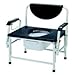 Merits C315 Commode, Bariatric 650 Lbs, Drop-Arm, Steel