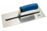 Diamond Tough V-Shaped Notch Trowel - 1/4 x 3/16