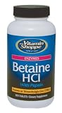 Vitamin Shoppe - Betaine Hcl With Pepsin, 300 tablets