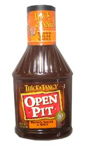 Open Pit Barbecue Sauce-Brown Thick & Tangy Sugar & Spice - SIX BOTTLES(18 oz... by Pinnacle Food Corporation