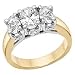 Certified, 14kt. Gold, 2 ct. tw. Diamond Anniversary Ring
