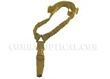 CQB Single Point Rifle Bungee Sling Color Tan