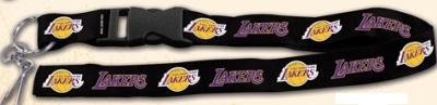 LOS ANGELES LAKERS BLACK BREAKAWAY LANYARD
