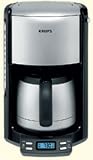 Krups FMF5-14 10-cup programmable coffee machine, black.
