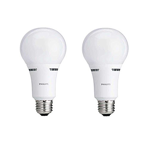 Philips 465179 50-100-150W Equivalent Soft White 3-Way A21 Led Light Bulb Energy Star Frustration Free 2-Pack