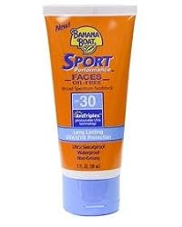 Banana Boat Sport Performance Broad Spectrum Faces Sunscreen Lotion, SPF 30 3 fl oz (88 ml)
