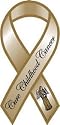 Cure Childhood Cancer Awareness Ribbon Magnet