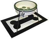 Single Diner Luxury Pet Food Bowl Stand : Size MEDIUM 8 INCHES TALL - DAPPER