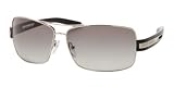 PRADA SPR54IS 1BC3M1 SILVER GRAY GRADIENT METAL SUNGLASSES by Luxottica