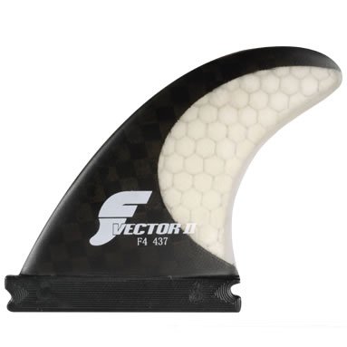 Vector II F4 (437) Carbon Fiber and Honeycomb Surfboard Fins