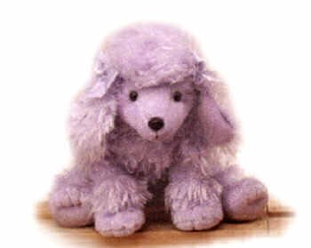 Plush Lazeez Purple Poodle Jr 10