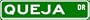 QUEJA Street Sign ~ Personalized Family Lastname Novelty Sign ~ Gameroom, Basement, Garage Sign ** Aluminum 4 x 18