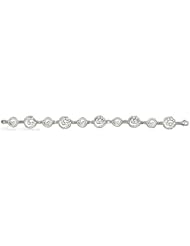 Sterling Silver 7" Alternating Spiral Journey Style Spiral Links Bracelet