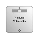 Produkt-Bild: Elso Joy Zentrallplatte Wippe Heizung Notschalter reinwei&szlig;