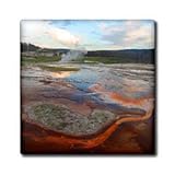 Biscuit Basin Yellowstone National Park - 8 Inch Glass Tile