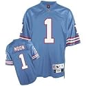 Warren Moon 1990 Houston Oilers #1 Gridiron Classics Premier Throwback Reebok NFL Football Jersey (L