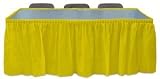 Plastic Table Skirt -Yellow
