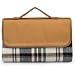 Picnic Time Sunshine Blanket 59X51in. Blanket w/ Waterproof Backing (English Plaid)