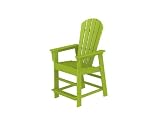 Recycled Venice Beach Outdoor Adirondack Counter Chair - Electric Lime Green