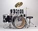 CB Percussion JRX55PK Junior 5-Piece Drum Set Black