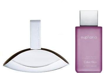 Euphoria by Calvin Klein Perfume for Women 2 Piece Fragrance Set Includes: 3.4 oz / 100 ml Eau de Parfum Spray + 3.4 oz / 100 ml Sensual Skin Lotion
