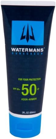 Watermans SPF 50+ Aqua Armor Waterproof Quality Sunscreen (3.0 oz)