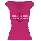 Increase The Peace: Custom Junior Fit Sheer Longer Deep V-Neck