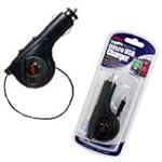 PREMIUM RETRACTABLE RAPID CAR CHARGER for Blackberry 8900, 9500, 9530 Storm, 9630 Tour / LG AX840 Tritan, CT810 Incite, VX11000 enV Touch, VX9200 enV3, VX7100 Glance / Samsung M540 Rant, R460, M630 / Motorola A455 Rival, Clutch I465 [RETAIL PACKAGING] $3.19