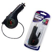 Cellet 194324 Micro USB Retractable Car Charger for Samsung, HTC, Motorola, LG Smart Phones
