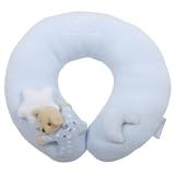 Blue Baby and Toddler Neck Support Pillow. NeckSaver. Moon & Stars Collection.