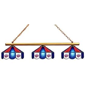 Minnesota Twins 3pc SWAG STAINED GLASS POOL BILLIARD TABLE LAMP LIGHT