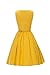 ILover Classic 50s Audrey Hepburn Boat Neck Black Swing Retro Vintage Dress