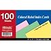 BAZIC Ruled Colored Index Card, 3 x 5 Inch, 100 Count
