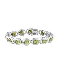 Effy Jewlery Sterling Silver Peridot 7.5" Bracelet, 12.16 TCW