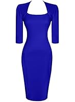 Vililye Robe crayon taille haute &eacute;l&eacute;gante longueur au genou