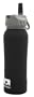 Nathan Stainless Steel 700 ml Flip Straw Bottle (Black Matte Soft Touch)