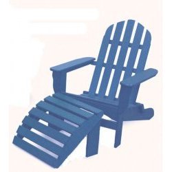 Adirondack Chair Only - Bahama Blue (Bahama Blue) (34H x 29W x 35D) by