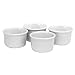Chantal Ceramic 1-Cup Ramekins, Set of 4, White