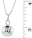 Sterling Silver Hollow 3-D Baseball Pendant
