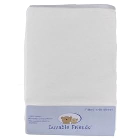 Luvable Friends Fitted Knit Crib Sheet, EcruLuvable Friends Fitted Knit Crib Sheet
