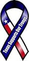 Texas Supports Our Troops Ribbon Magnet