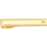 Gold Plated 0.01 cttw Diamond Tie Bar