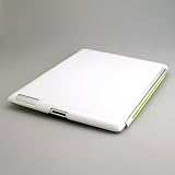 Apple社製Smart cover対応 iPad2 ハードケース（ホワイト）保護フィルム付 0.95mmの薄さでフィットのハードコートカバー
