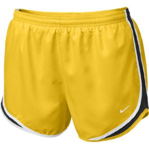NIKE LIVESTRONG WOMEN'S TEMPO RUNNING SHORTS SIZE LARGE Livestrong Yellow