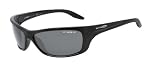 Arnette Swing Plate Italian Sunglasses AN4160, 41/81 Glossy Black w/ Grey Polarized Lens