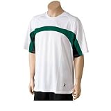 balle de Match Stomp Tennis Crew Shirt - White/Pine - M05004-WPN